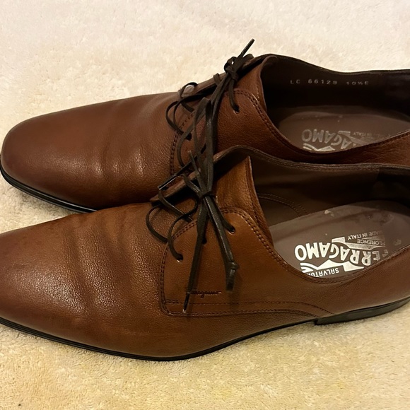 Salvador Ferragamo Mens Brown lace-ups 10.5 (US 11.5) - Picture 5 of 8